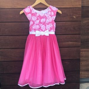 Jona Michelle Pink and White Floral Dress